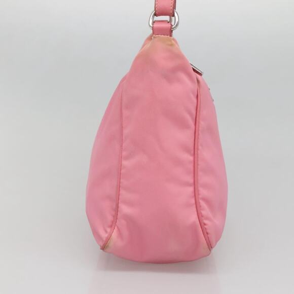 PRADA Shoulder Bag Nylon Pink Silver - Picture 4 of 12